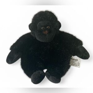 VTG Russ Berrie Kongo Gorilla Black 6" Stuffed Animal Plush - Item 1809